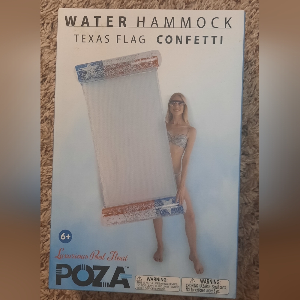 Water Hammock - Texas Flag Confetti Design